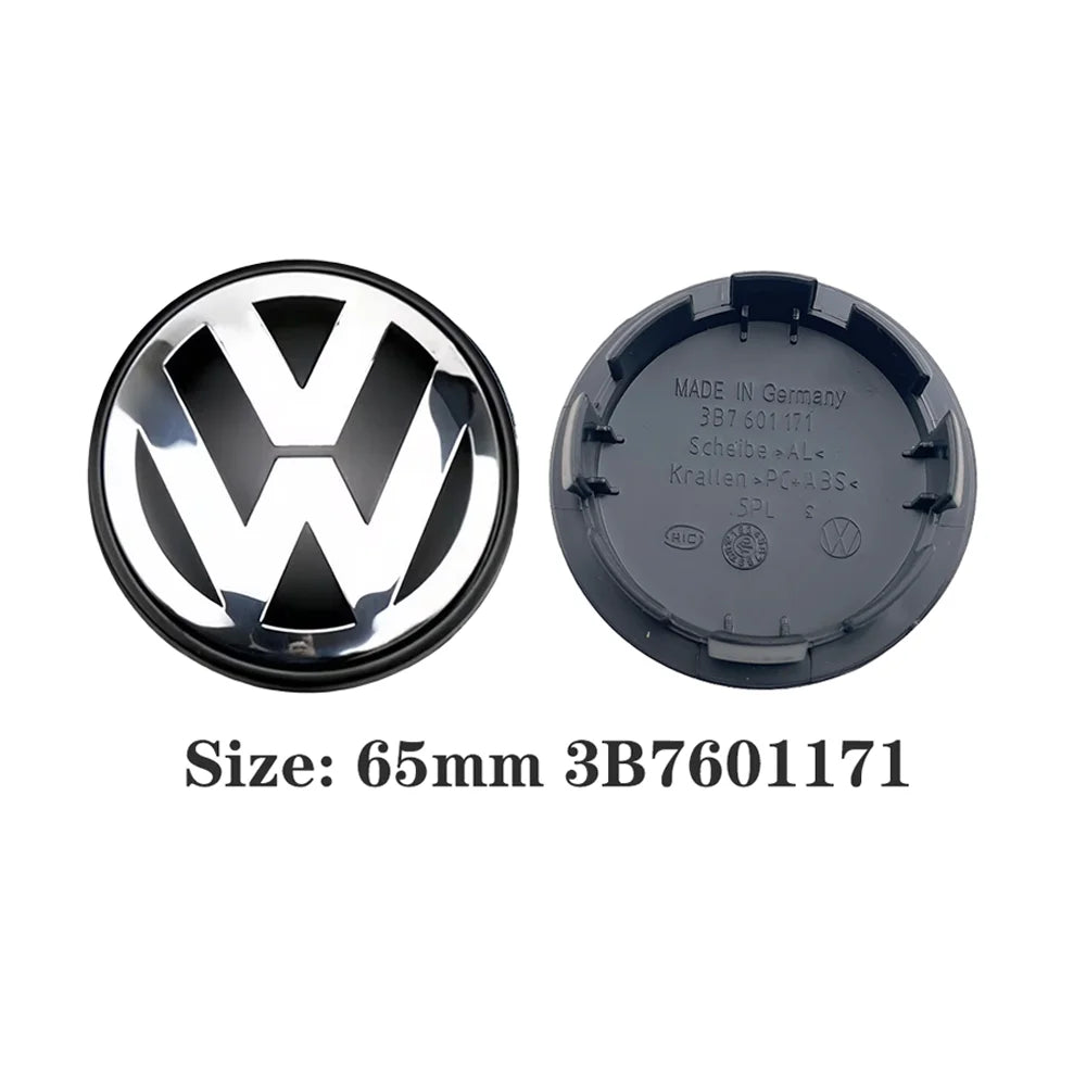 VW Golf Jetta Passat Wheel Center Hub Caps Set