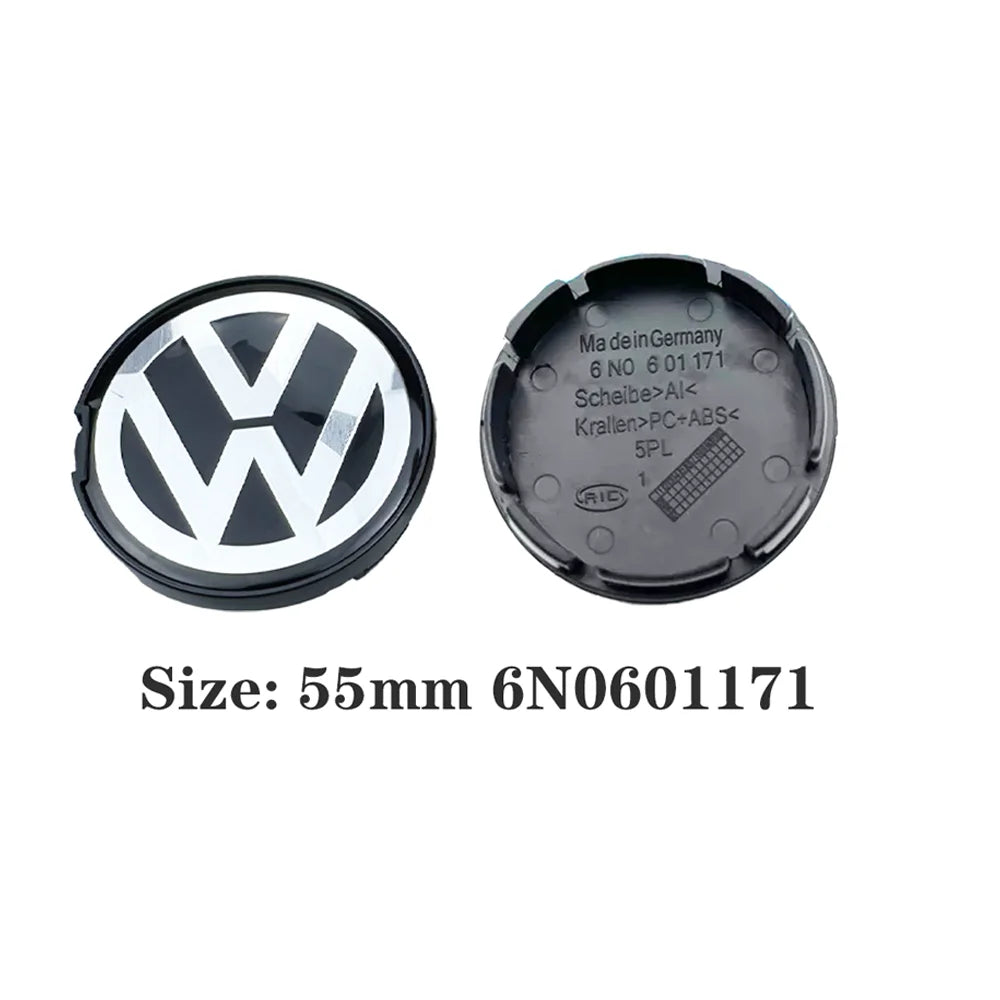 VW Golf Jetta Passat Wheel Center Hub Caps Set