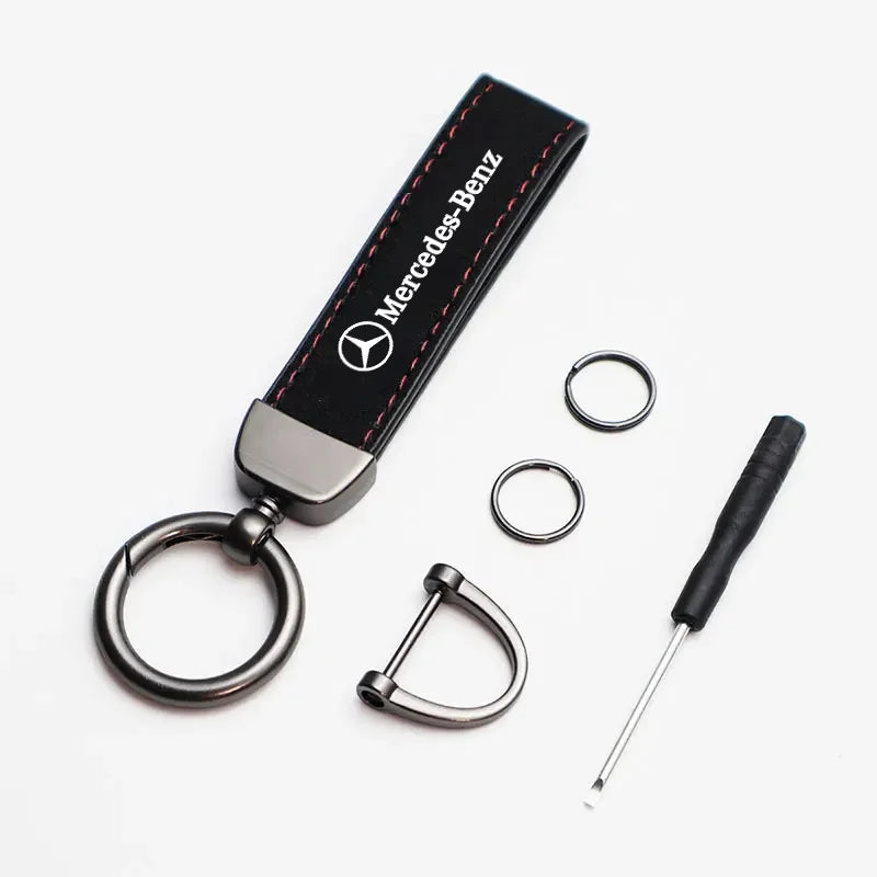 Mercedes AMG Keyring – Premium Leather | Multi-Color Options